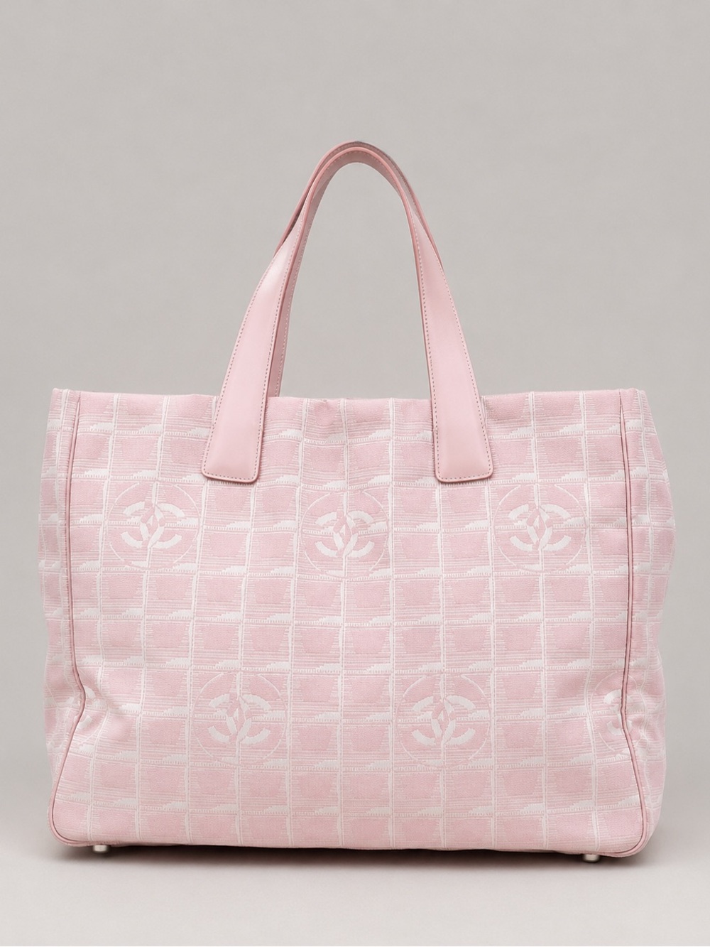 CHANEL CC logo Pink Tote
